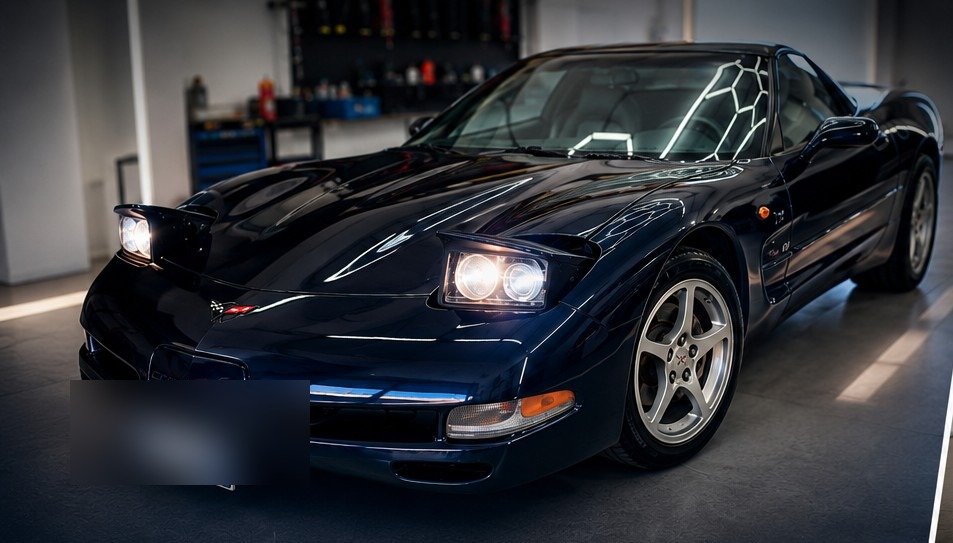 Corvette C5, vista 3/4 anteriore