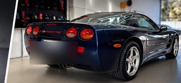 Corvette C5, vista 3/4 posteriore
